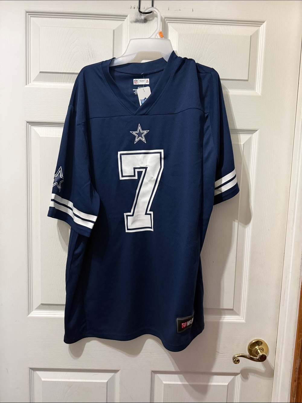 NFL Navy Dallas Cowboys Number 7 Replica Jersey # 7 DIGGS